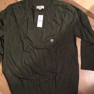 Loft light weight sweater olive green